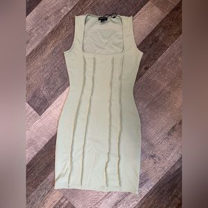 Prettylittlething Sage Green Bodycon Dress